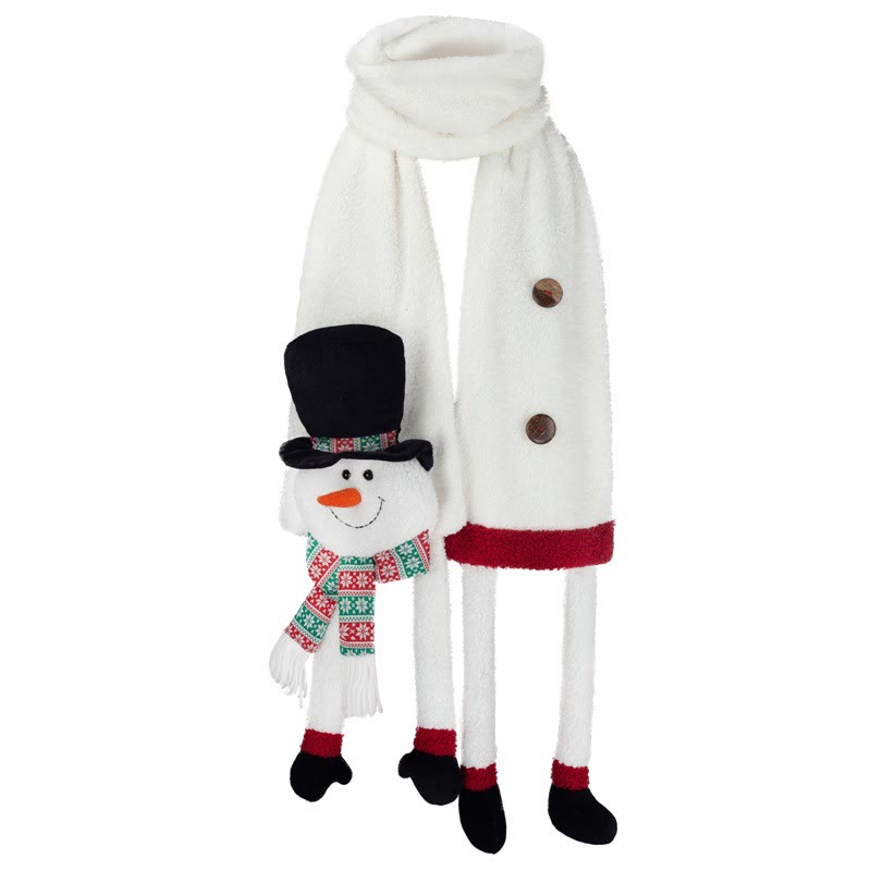 Weihnachten Schwarz Hut Schneemann Winter Schal Warm Halten - image 2