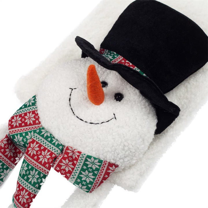 Weihnachten Schwarz Hut Schneemann Winter Schal Warm Halten - image 3