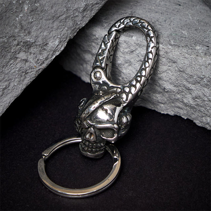 Kreativer Piraten-Totenkopf-Kapitän-Schlüsselanhänger aus Metall - image 3