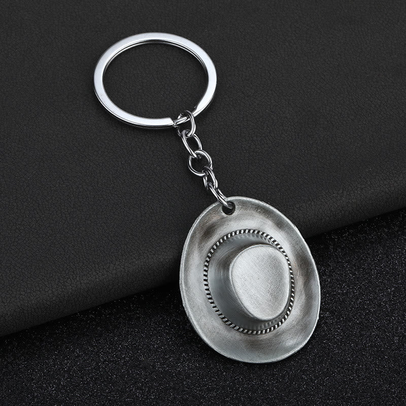 Schlüsselanhänger mit Buchstaben- und Cowboyhut-Anhänger im Leopardenmuster - image 5