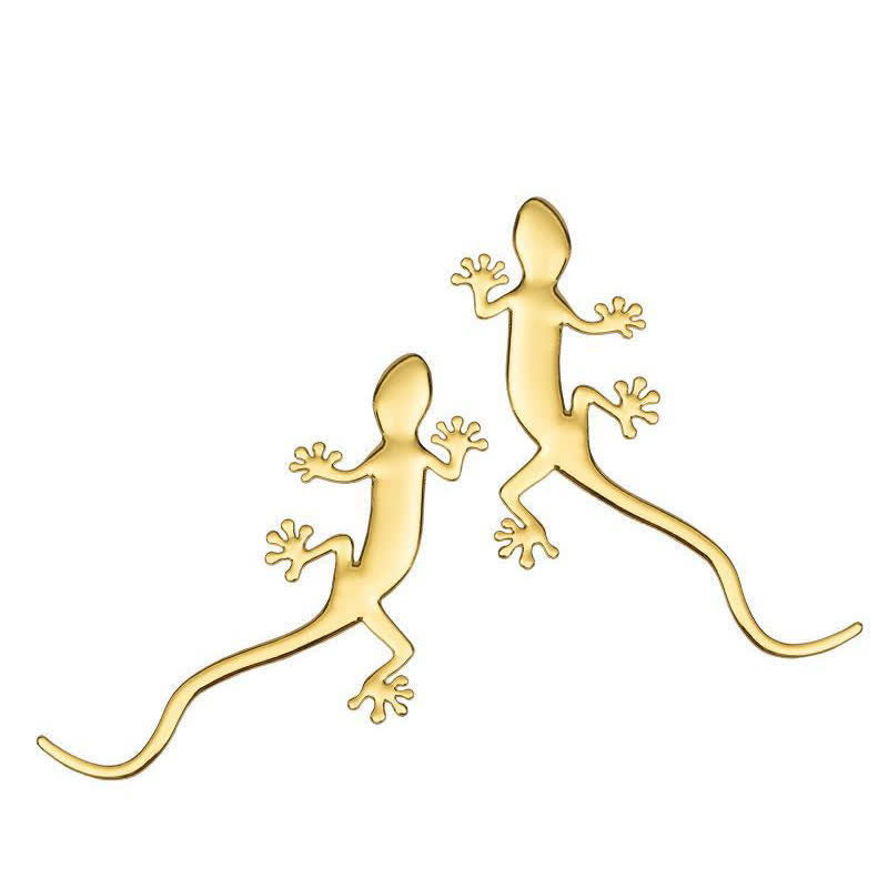 1 Paar Gecko-Tier-Metallaufkleber Autoaufkleber - Gold - image 9