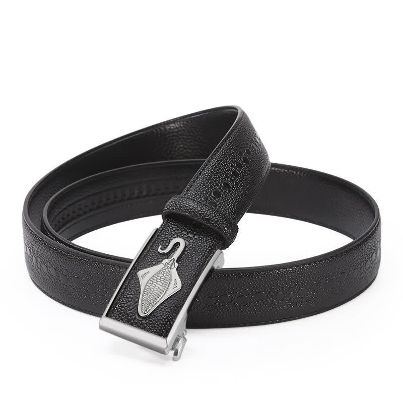 Herren-Perlen-Krokodilmuster-Lederratschen-Gürtel
