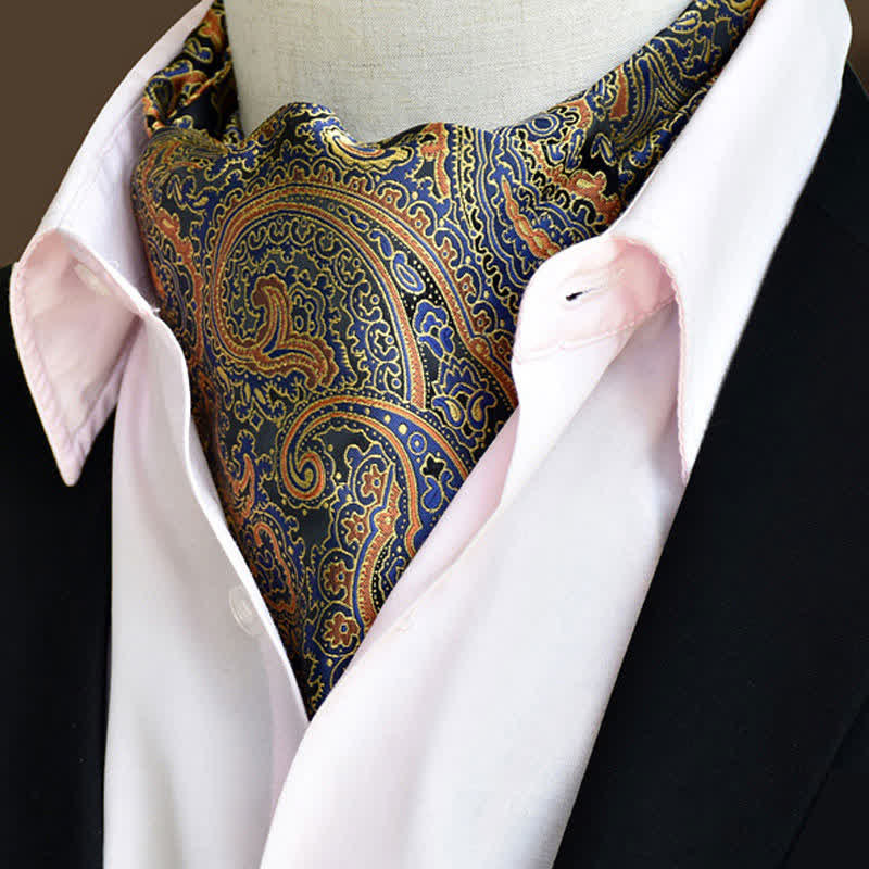 Goldrute Freizeitball Herren Floral Ascot Paisley Krawatte