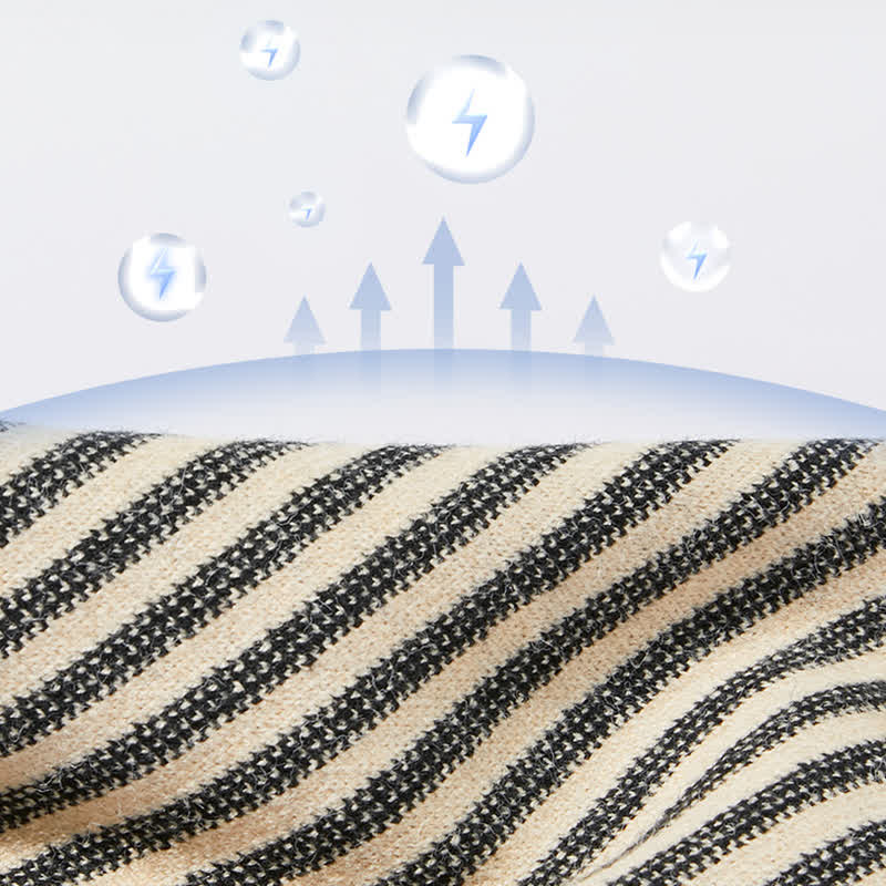 Herrenfarben Kontrastierender Gestreifter Reiner Wollschal