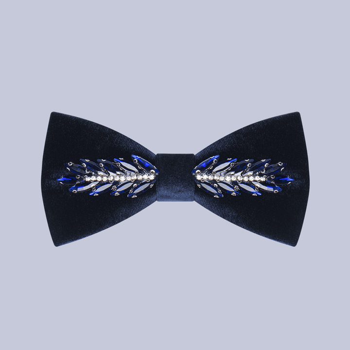 Herren Witty Crystal Samt Fliege