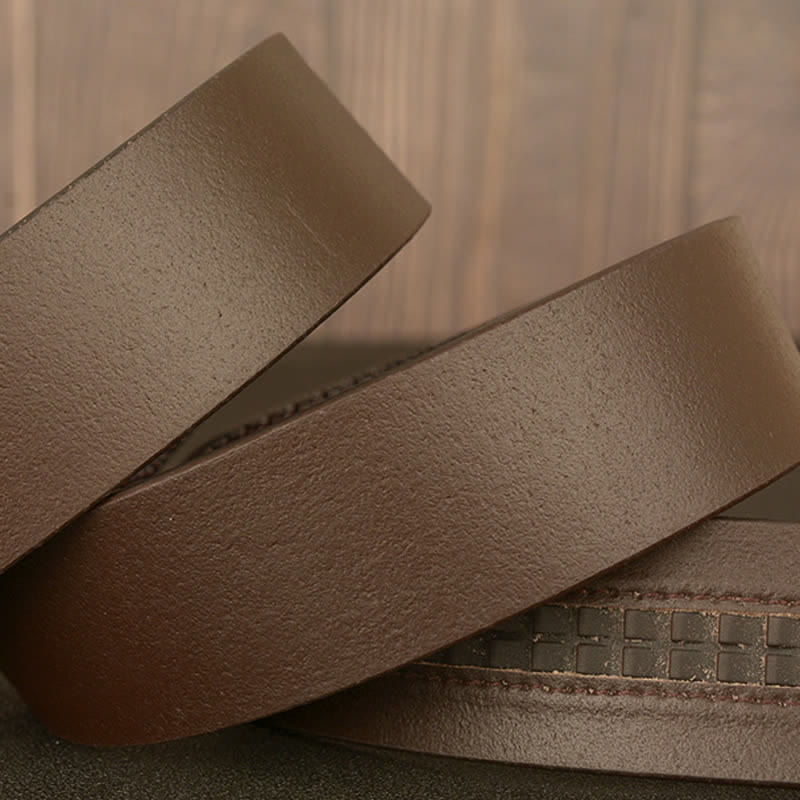 Men's Honor Male Lion Head Leder-Gürtel mit Löwenkopf