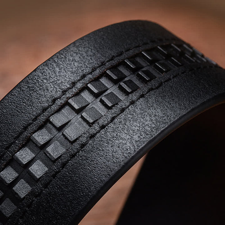 Herrendominierender Krokodil-Automatikhüftautomatlederschnalle