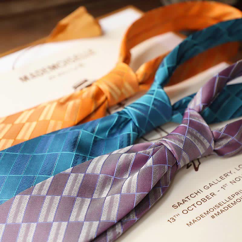 Retro Krawatte im geometrischen Straßenstil für Herren