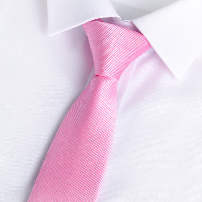 Herren Einfarbige Reißverschlusskrawatte Verstellbare Krawatte