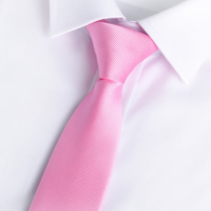 Herren Einfarbige Reißverschlusskrawatte Verstellbare Krawatte