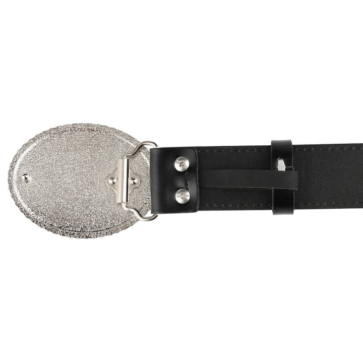 Herren-Jeans-Ledergürtel mit graviertem Feather Bull