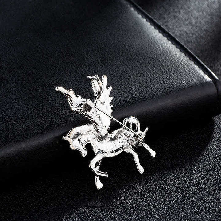 Herren Vintage Pegasus-Flügel Brosche