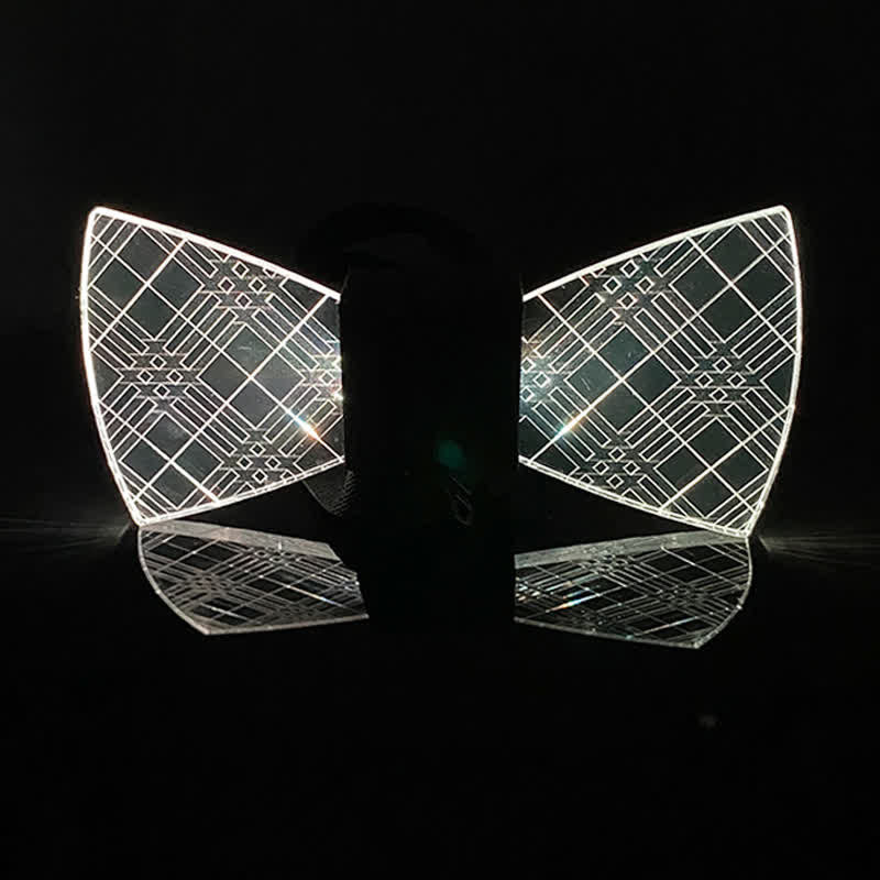 7 Farben kariert Gentleman Leuchtend Acryl Fliege