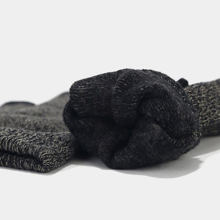 3-teiliges Unisex-Set mit wärmerer Beanie-Mütze, Schal und Handschuhen