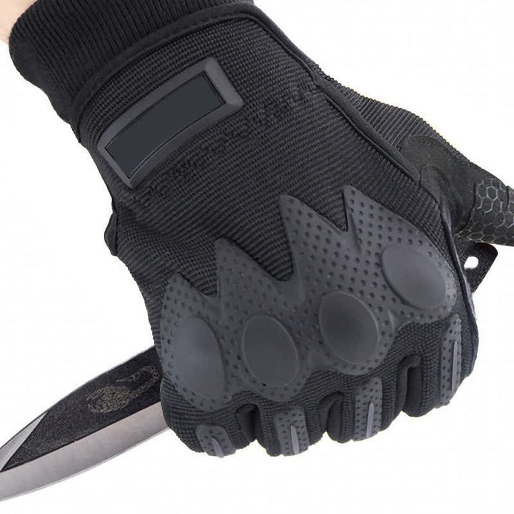 Outdoor-Bergsteigen Vollfinger Schwarze Taktische Handschuhe