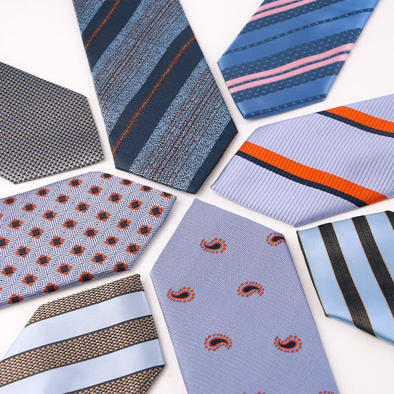 Paisley Gestreifte Krawatte der Blauen Serie für Herren