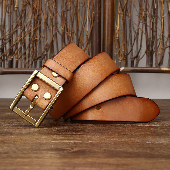 Tough Guy Ledergürtel für Herren mit Nietendetail