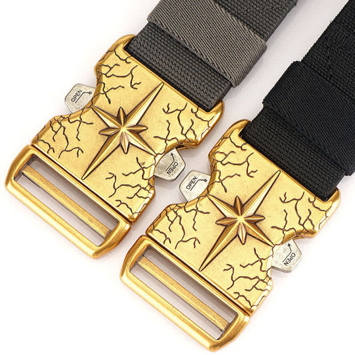 Herren Taktischer Schnellverschluss Elastischer Canvas Gürtel