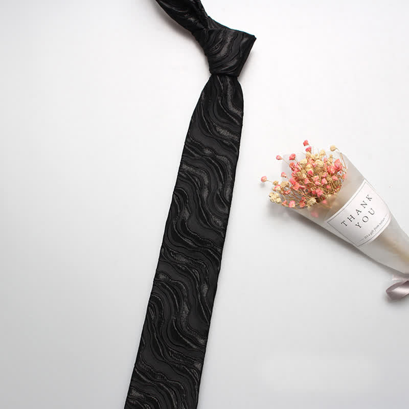 Exotische Herren Krawatte mit Wellenmuster