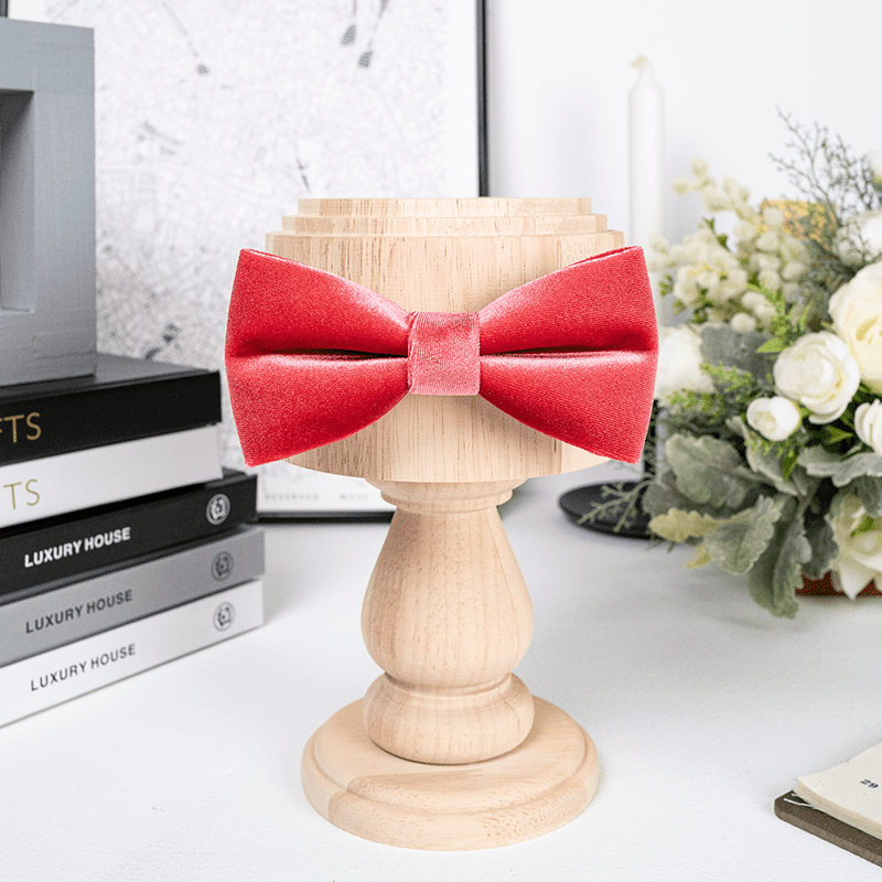 Karminrote Samtfliege für Männer in Uni-Farbe