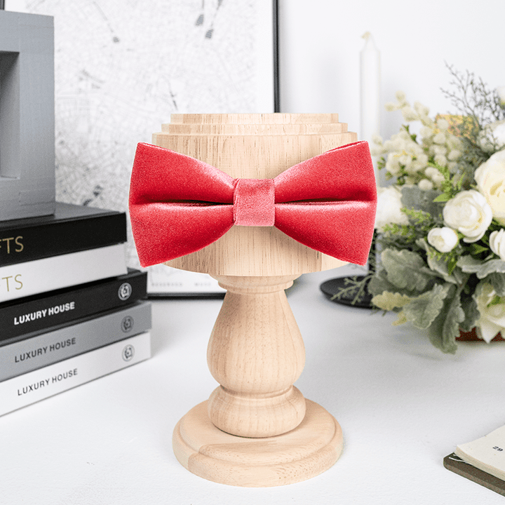 Karminrote Samtfliege für Männer in Uni-Farbe