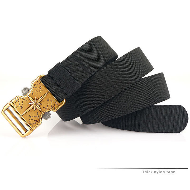 Herren Taktischer Schnellverschluss Elastischer Canvas Gürtel