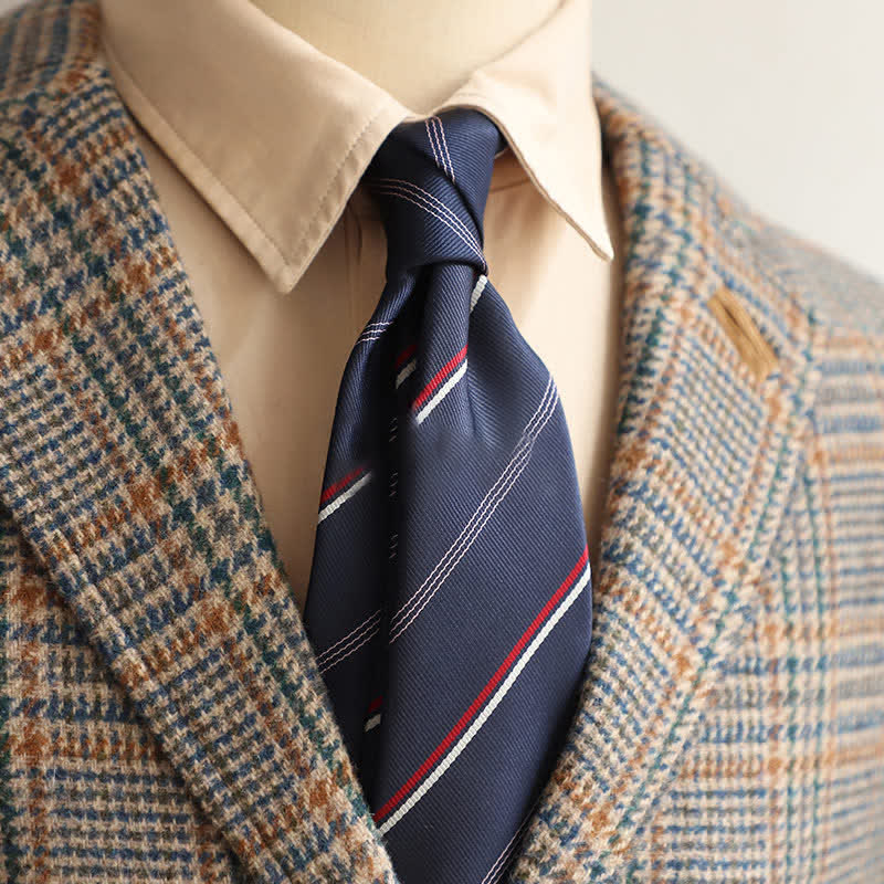 Klassische tägliche Bürokrawatte für Männer mit Streifen