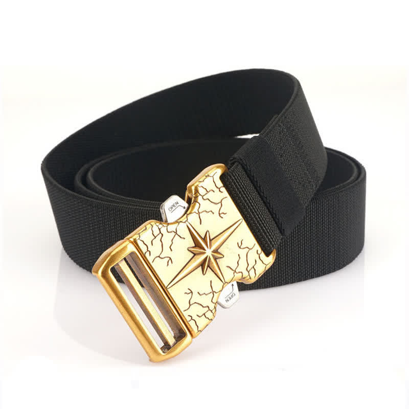 Herren Taktischer Schnellverschluss Elastischer Canvas Gürtel