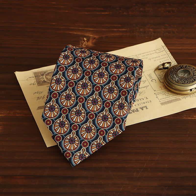 Luxuriöse geometrische Medaillon-Krawatte für Herren