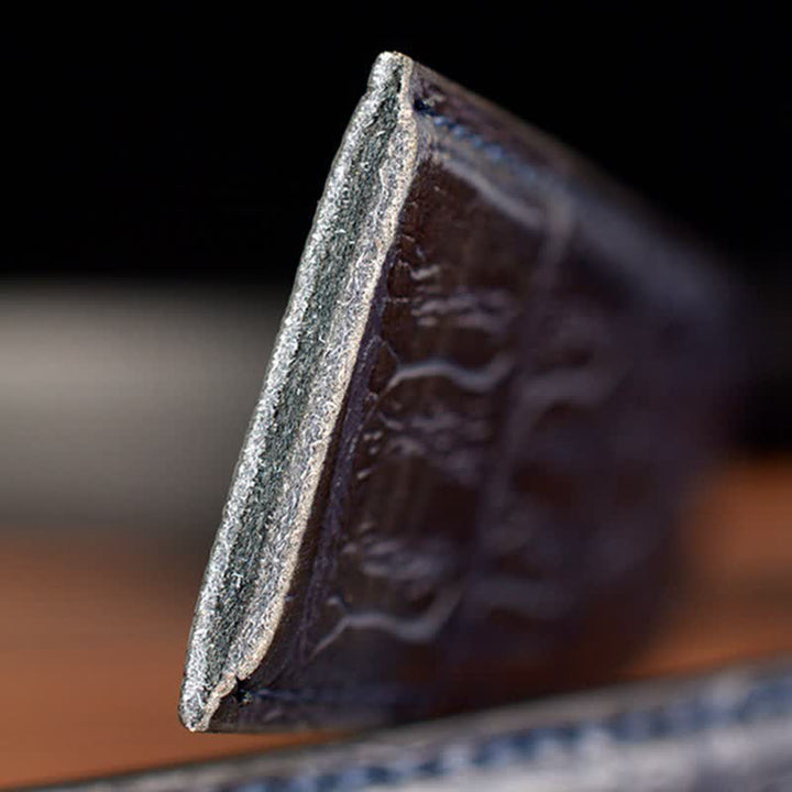 Herren-Ledergürtel mit Krokodilmuster von Pack Of Wolves