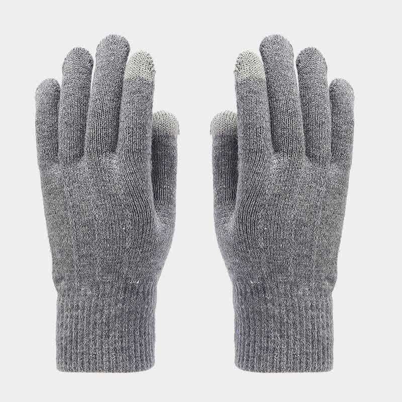 3er-Set Unisex Klassischer Vielseitiger Hut Schal Handschuh Set