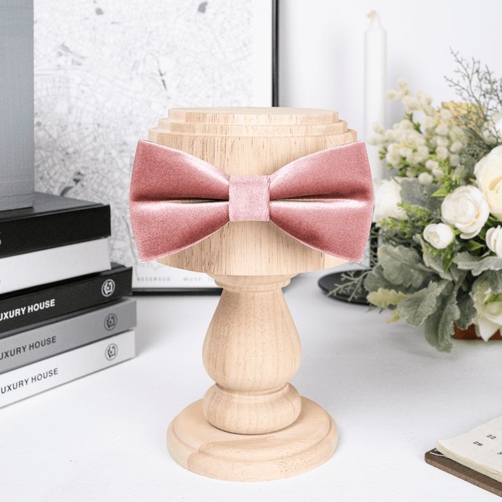 Einfarbige Samtfliege für Männer in Staubigem Rosa