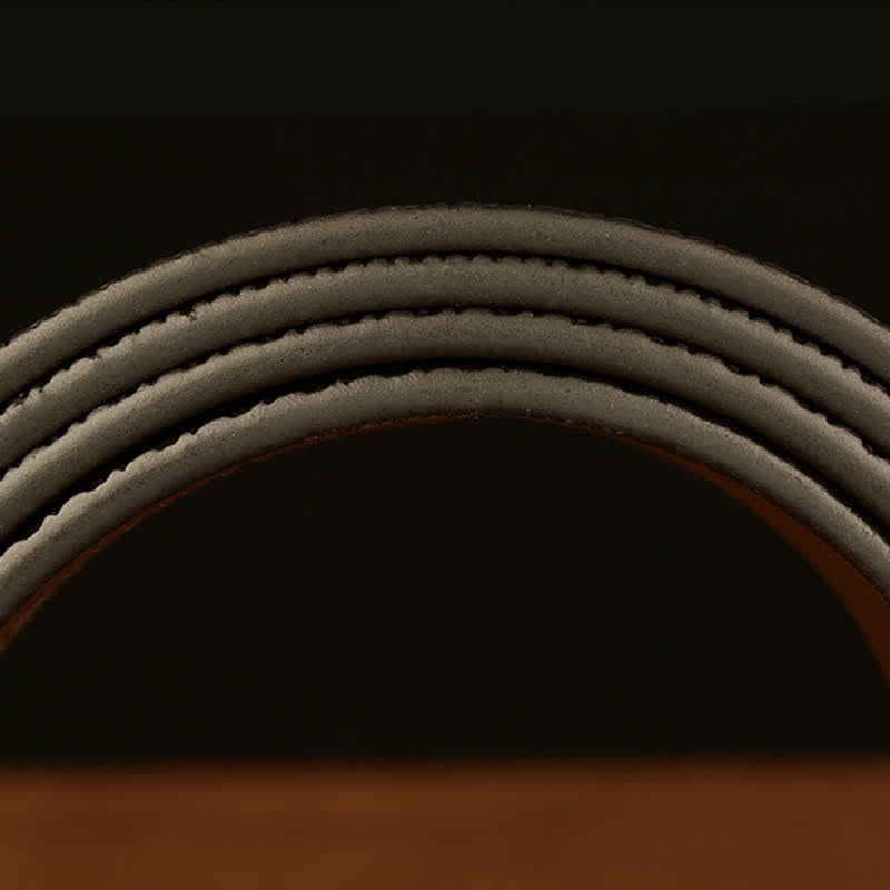 Leder Gürtel für Herren mit Adlerkopf-Gravur