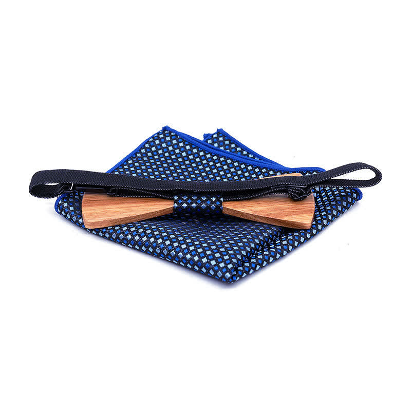 3er-Set Herren Elegante Weihnachtselch Holzfliege Set