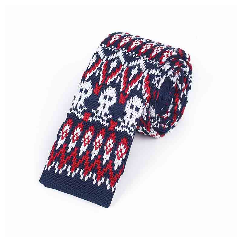 Exotische schlanke gestrickte Krawatte für Herren