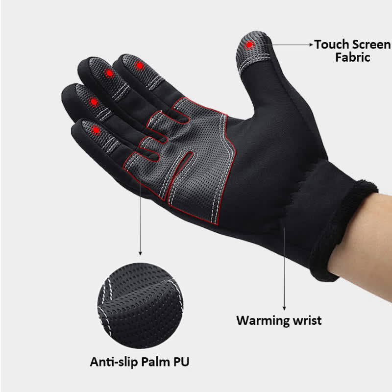 Outdoor-Radsport-wasserdichte-Reißverschluss-Taktische-Handschuhe