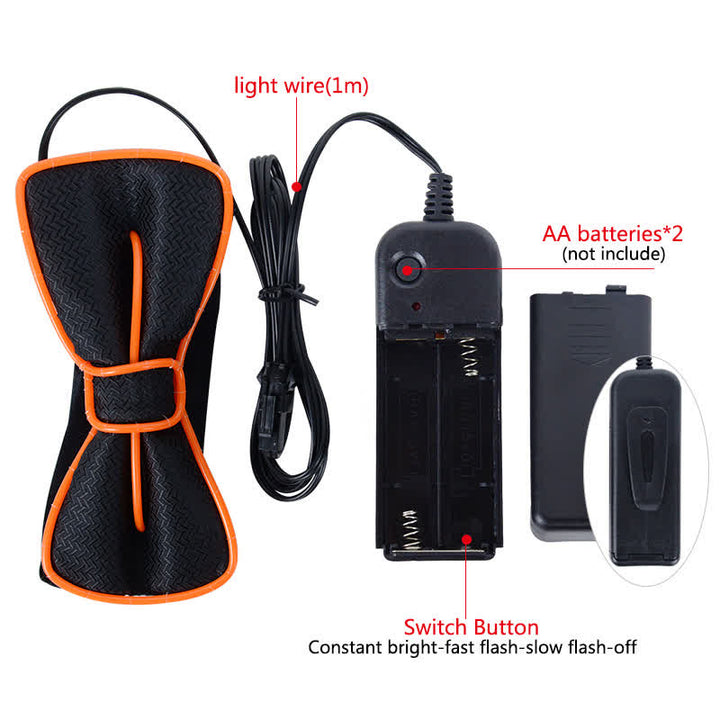 Herren LED Leuchtende Fliege