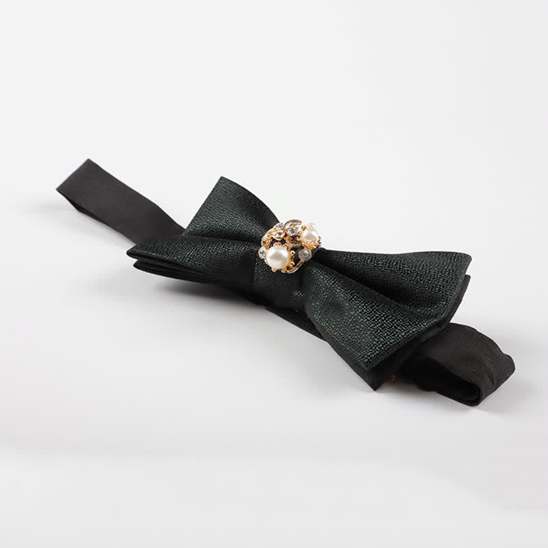 Herren Perlenformelle Smokingfliege