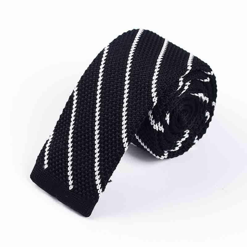 Herren diagonal gestreifte gestrickte Krawatte