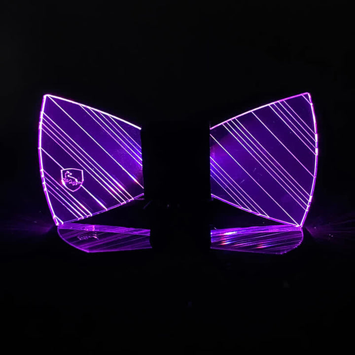 7 Farben Festival Leuchtendes Preppy Acryl Fliege