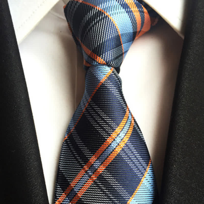 Moderne Business-Krawatte für Herren im Karo-Look