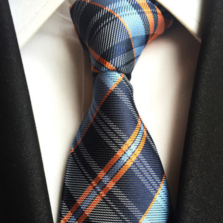 Moderne Business-Krawatte für Herren im Karo-Look