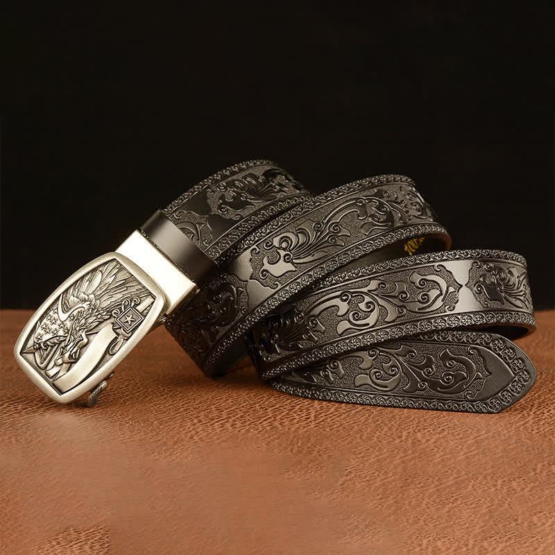 Amerikanische Flagge Adler Leder Gürtel für Männer