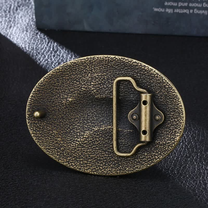 Herren DIY Elch Hirsch Amerika-Flagge Schnalle Ledergürtel