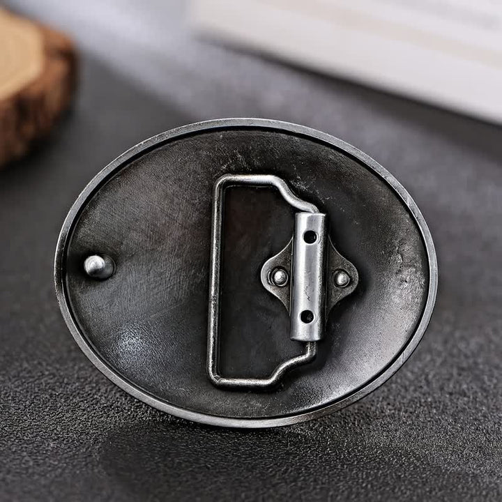 DIY Cowboy Ledergürtel mit amerikanischer Flaggen Schnalle für Männer