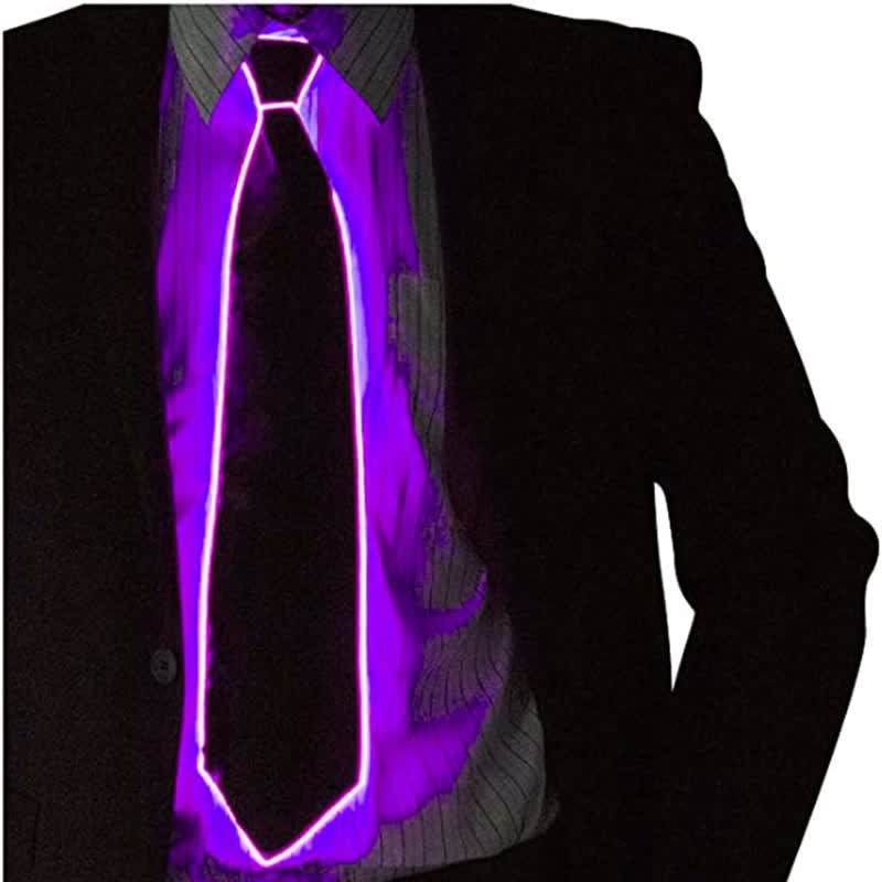 Lustige Neon-LED-Bunte Leuchtende Krawatte