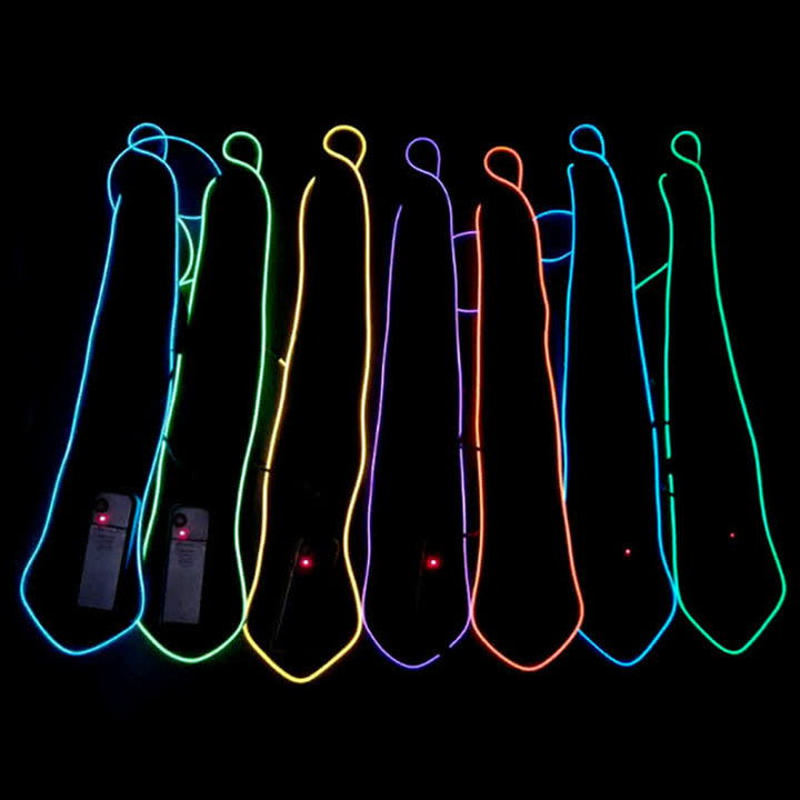 Lustige Neon-LED-Bunte Leuchtende Krawatte