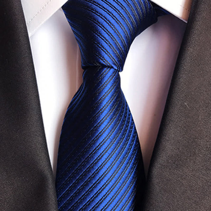 Männer Krawatte in Unifarben mit diskretem Twill-Muster