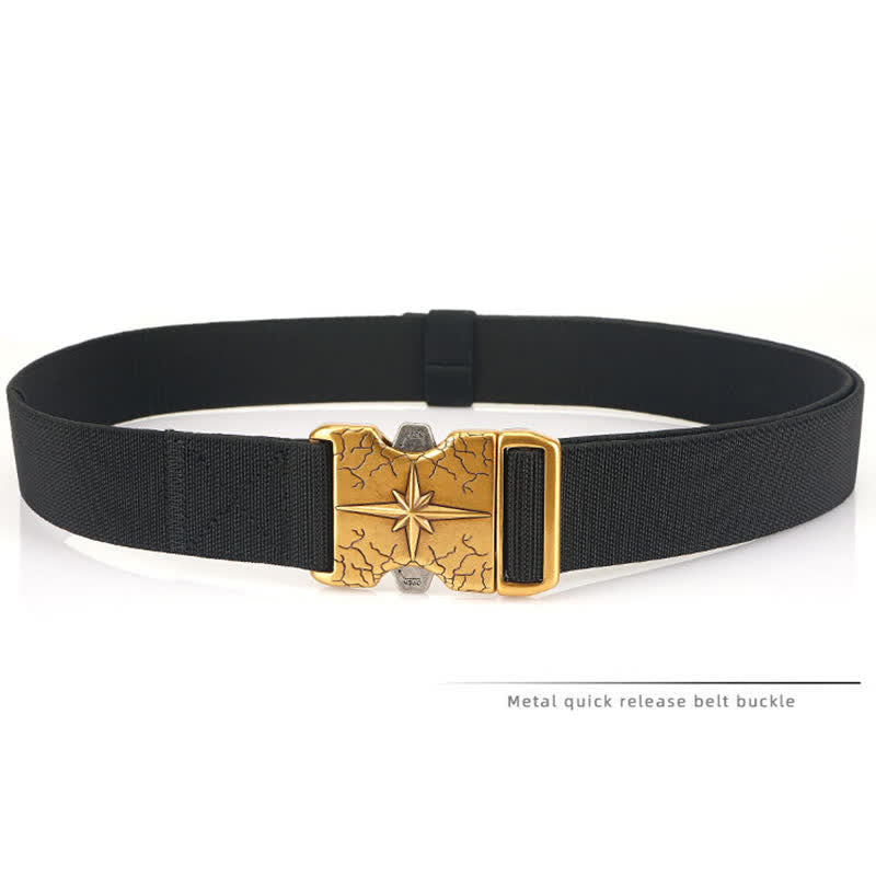 Herren Taktischer Schnellverschluss Elastischer Canvas Gürtel