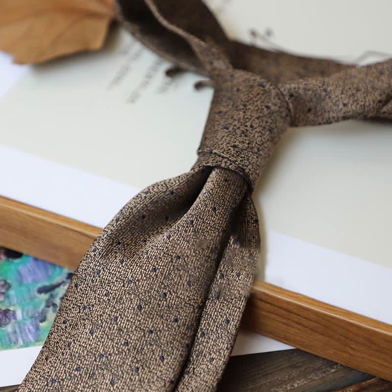 Krawatte der Serie 'Coffee Colors' mit Streifen und Paisley-Muster für Herren